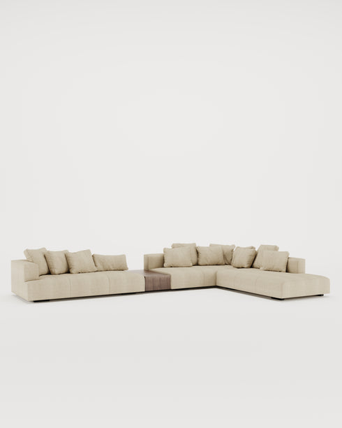 DALLAS CORNER SOFA - TABLE